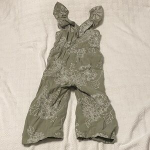 Zara Kids Floral Ruffle Jumpsuit